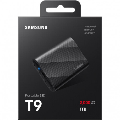 "1TB Samsung Portable T9 USB 3.2 Gen2 Black retail"