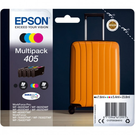 "Epson Tinte 405 C13T05G64010 4er Multipack (BKMCY) bis zu 300 Seiten"