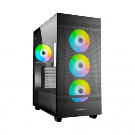 Rebel C50 RGB karastatud klaas, must
