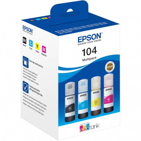 Epson Ink 104 EcoTank 4-värvi multipakk (C13T00P640)