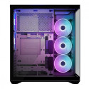 PC case Volcano Space XL ARGB Full Tower 5 fans, black