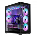 PC case Volcano Space XL ARGB Full Tower 5 fans, black