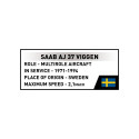 Blocks Saab AJ 37 Viggen 881 elements