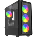 Computer Case - SAVIO Noctis Glass RGB Cube Micro ATX/ATX Black