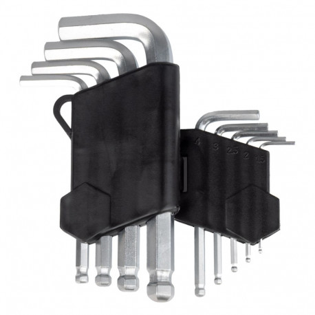 Lühikesed kuuskantvõtmed 125 mm 9 tk amio-01041