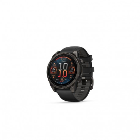Garmin fēnix 8 AMOLED Sapphire kell, 47 mm, Süsiniku hall DLC titaan koos musta/kruusakarva halli si