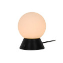 TABLE LIGHT RUTH E14 D12CM BLACK/WHITE