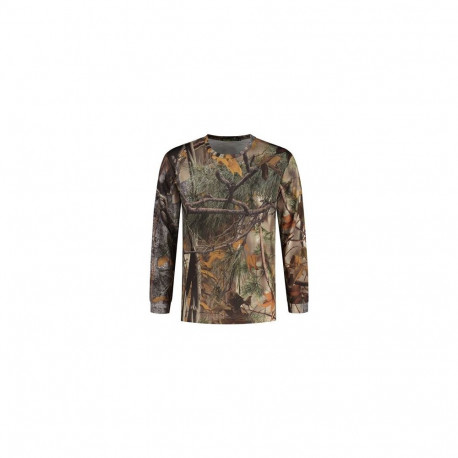 Stealth Gear T-shirt Long Sleeve Camo Forest Print size XXL