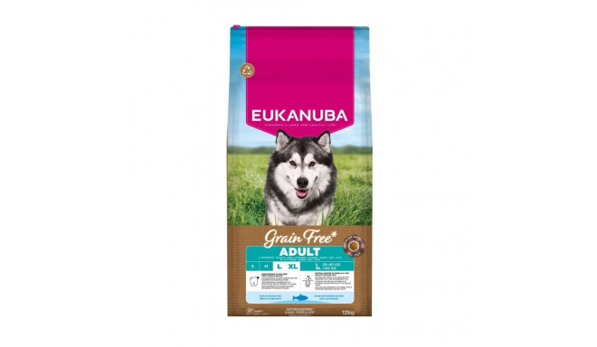 EUKANUBA teraviljavaba täiskasvanud suurtele ookeanikala kuiv koeratoit 12kg