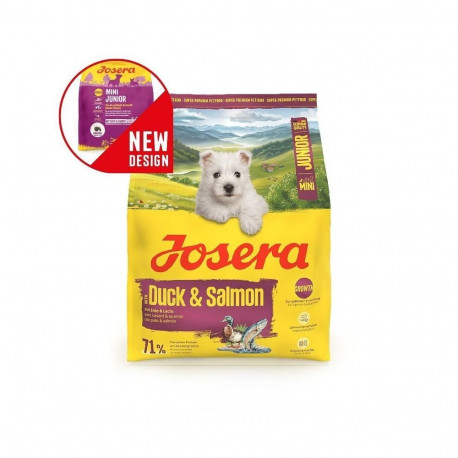 JOSERA Mini Junior Duck & Salmon - dry dog food - 900g