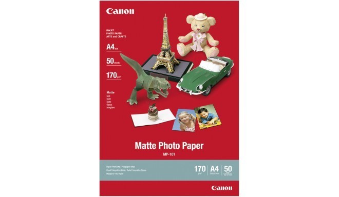 Canon фотобумага A4 170г матовый, 50 страниц (MP-101)