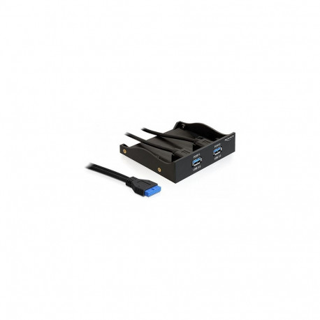 Esipaneel 3.5"/5.25", 2-pordiline USB 5 Gbps, sisemise 19 Pin USB 5 Gbps kontaktipesaga