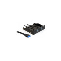 "Front Panel 3,5"" 2x USB 3.0 black"