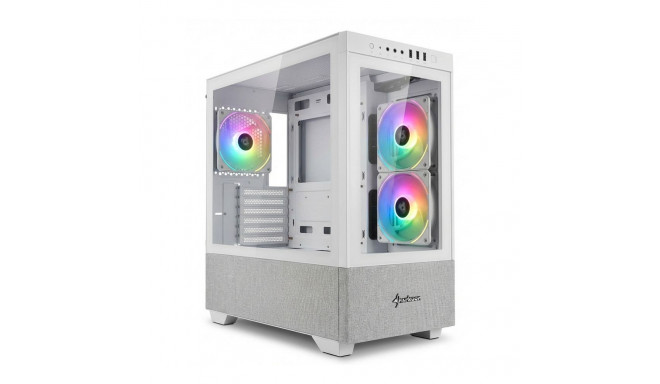 Sharkoon MK7 ARGB mATX 2x klaas valge