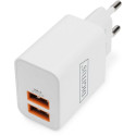 "Digitus Charger 2x USB-A 15W 2x 24A weiß"