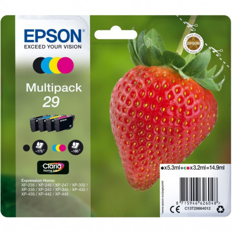"Epson Tinte 29 C13T29864012 4er Multipack (BKMCY) bis zu 175 Seiten"