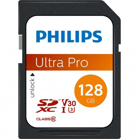 "CARD Philips sdxc Card 128GB Class 10 UHS-I U3 V30 A1"