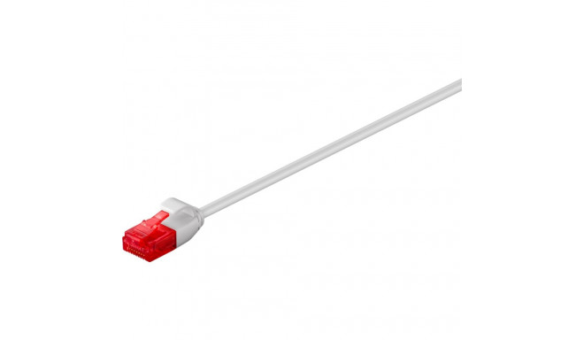 CAT 6 Slim patch cable U/UTP 2xRJ45 plug; unshielded grey 2m