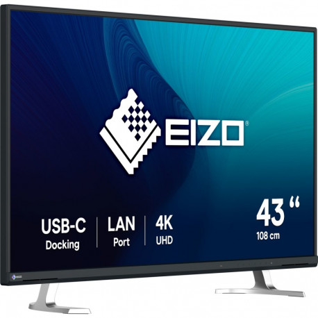 EV4340X-BK (108 cm (42.5 Zoll), schwarz, UltraHD/4K, IPS, Fernbedienung, USB-C)