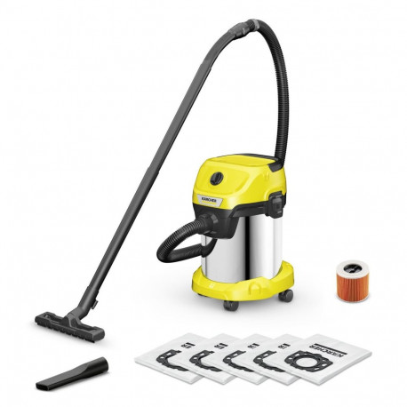 Vacuum Cleaner|KARCHER|Wet and dry vacuum cleaner WD 3 S V-17/4/20 + 4 FB|1000 Watts|Suction power 2