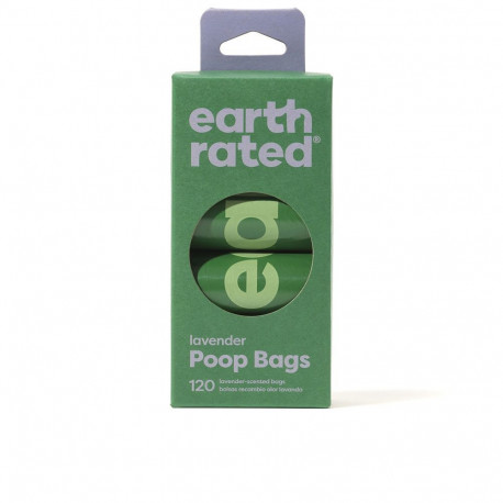EARTH RATED ROLLOS BOLSA mascota recambio #lavanda 8 x 15 u
