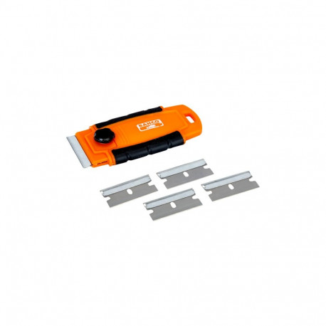 Windows scraper with two components plastic body + 5 spare blades