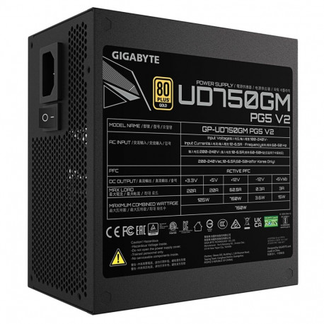 Power Supply Unit - Gigabyte UD750GM 750W 80 PLUS Gold Fully-Modular