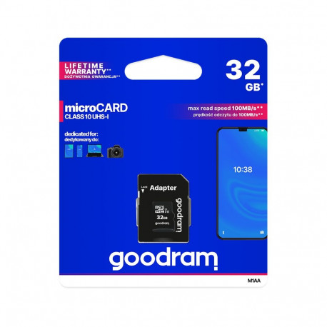 Karta pamięci microSD 32GB UHS-I Goodram z adapterem