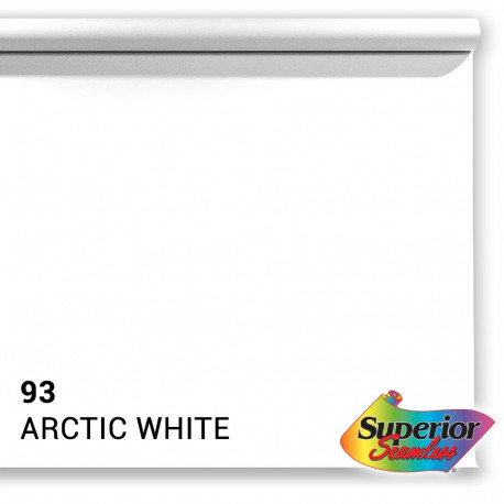 Superior Background Paper 93 Arctic White 2.72 x 11m