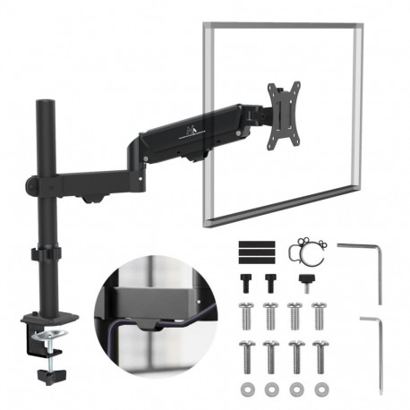 Maclean monitor mount, gas spring, 17"-32", 2-10kg, black, MC-135
