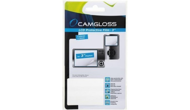 Camgloss ekraani kaitsekile 3" 3tk (C8021038)