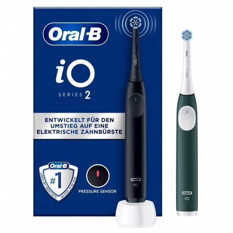 "Oral-B iO Series 2 Night Black/ Forest Green mit 2.Handstck"