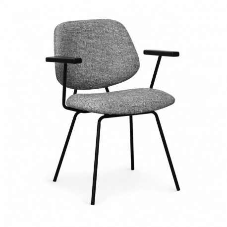 Söögitool SOFIA käetugedega, hall