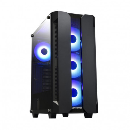 Chieftec Case||HUNTER|MidiTower|ATX|MiniITX|Colour Black|GS-01B-OP