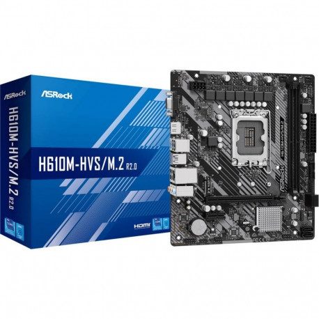 ASRock mainboard Intel H610 LGA1700 MicroATX DDR4x2 1xPCI-Express 3.0