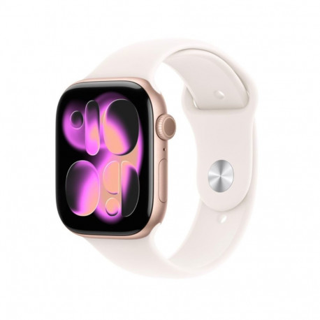 Watch Series 11 GPS+Cellular 46mm Rose Gold Aluminium Case with Light Blush Sport Band - M/L