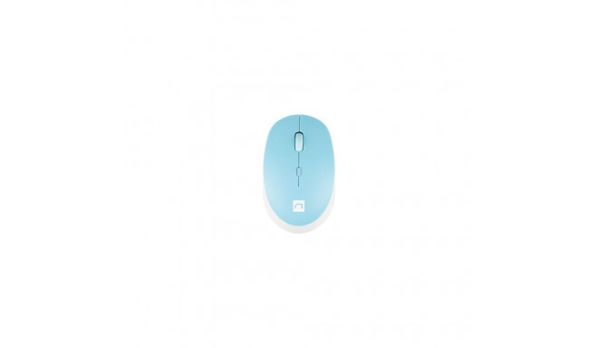Natec Mouse Harrier 2 Wireless, White/Blue, Bluetooth