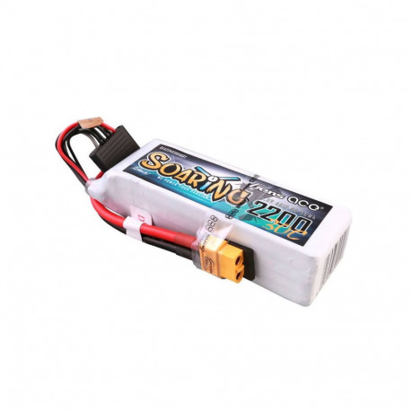 Gens ace G-Tech Soaring 2200mAh 14.8V 30C 4S1P Lipo Battery Pack with XT60 plug