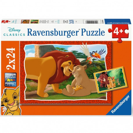 Ravensburger pusle 2x24 tk: Lõvikuninga pere