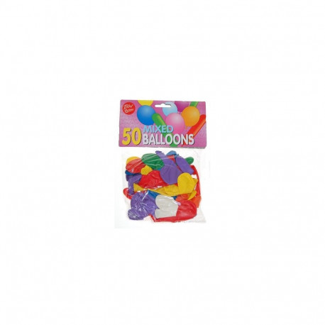 Bini segavärvi õhupallid, 50 tk