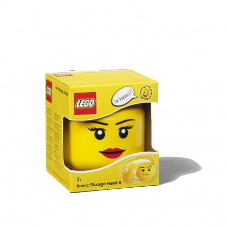 LEGO väike peakujuline hoiukarp tüdruk