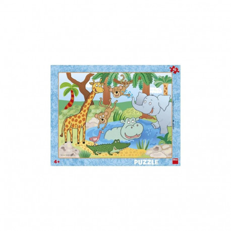 Dino suur plaatpusle 40 tk Loomaaed