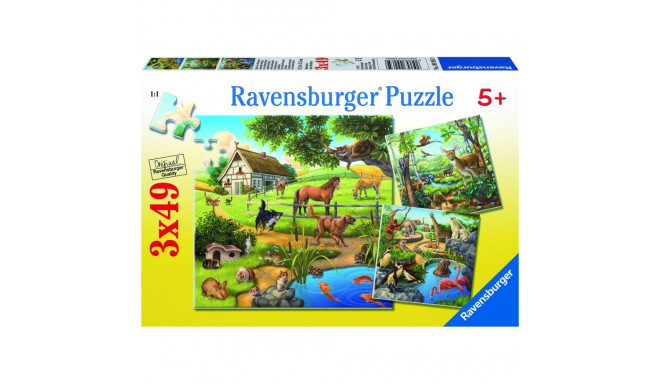 Ravensburger pusle Loomad 3x49tk