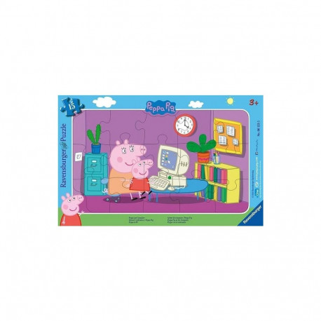 Ravensburger plaatpusle 15 tk Põrsas Peppa
