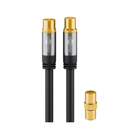 Goobay TV antennikaabel (135 dB), 4x varjestatud 3 m