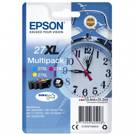 Epson Ink No 27 Epson27 Epson 27 XL Multipack (C13T27154012)