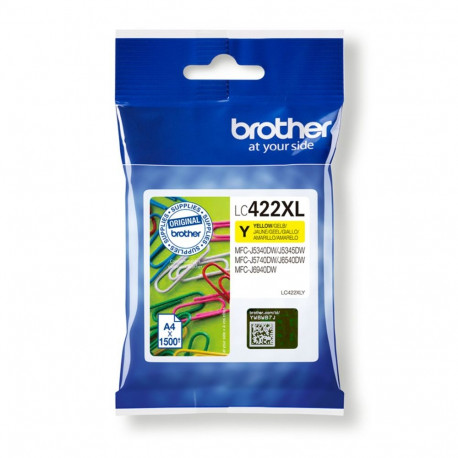 Brother tindikassett LC422XL LC422XLY, kollane