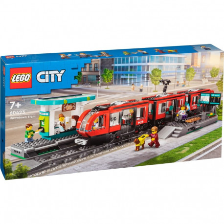 LEGO City Trains 60423  - Keskikaupungin pikaratikkapysäkki