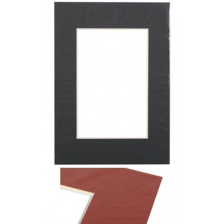 Paspartū 30x40, melns