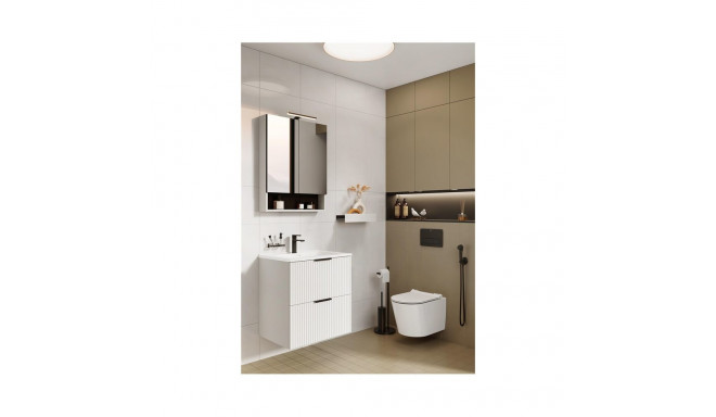 CAB MIRROR DECO 60 WHITE WITH LIGHT